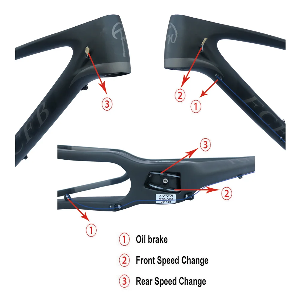 2017 FCFB mtb велосипедная рама карбоновая горная 27 5er * 15 5 дюйма 17 дюймов углеродный