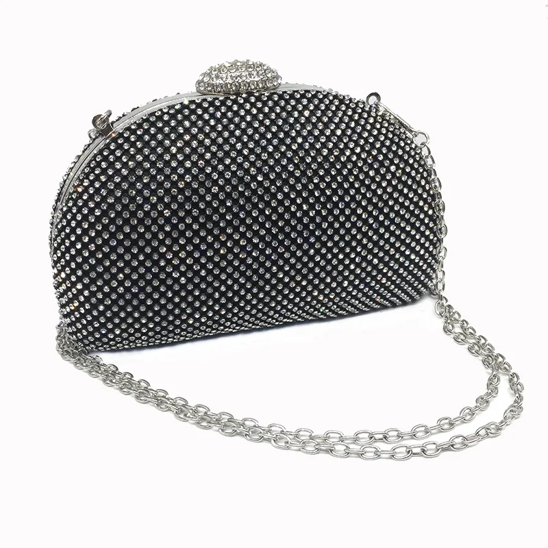 

Rhinestones Women Clutch Bags 2017 New Shiny Rhinestones Women Evening Bags Full Diamonds Wedding Party Ladies Shoulder Handbags