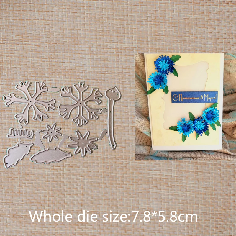

Cornflower Metal Cutting Dies Scrapbooking DIY Album Paper Card Craft Embossing stencil 78*58 mm