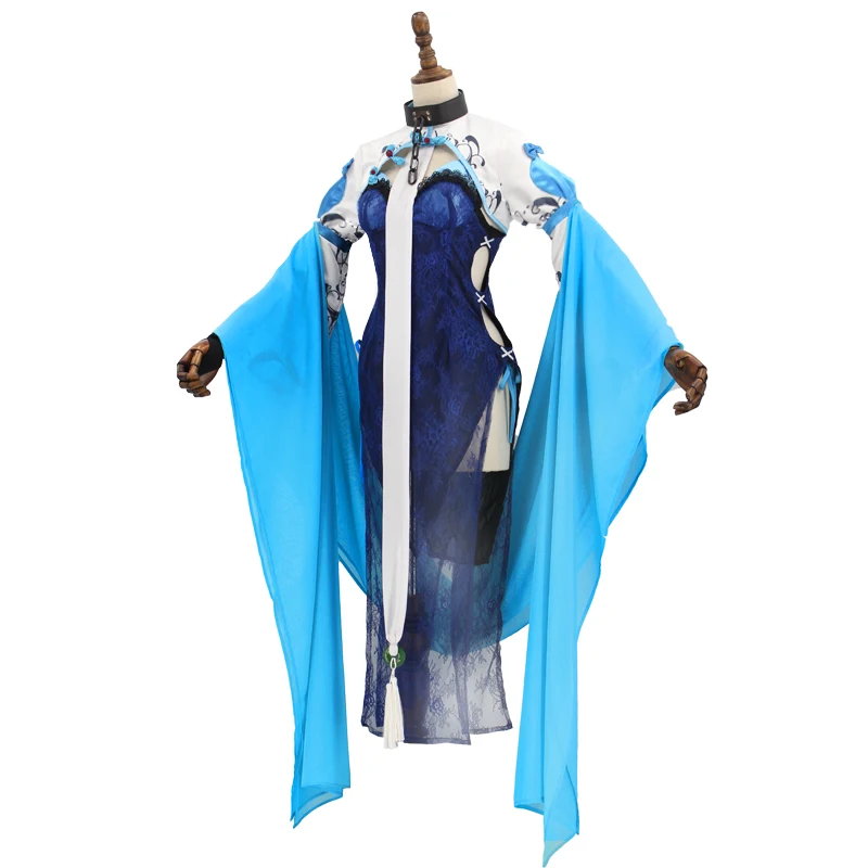 Аниме! Azur Лейн HMS Белфаст C35 Новый год Cheongsam сексуальное платье красивая форма