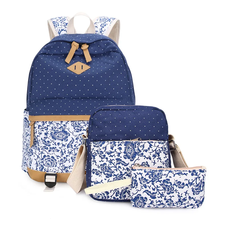 

3 pcs/set school bags for girls child schoolbag printing school backpack large capacity rucksacks satchel kids book bag mochila