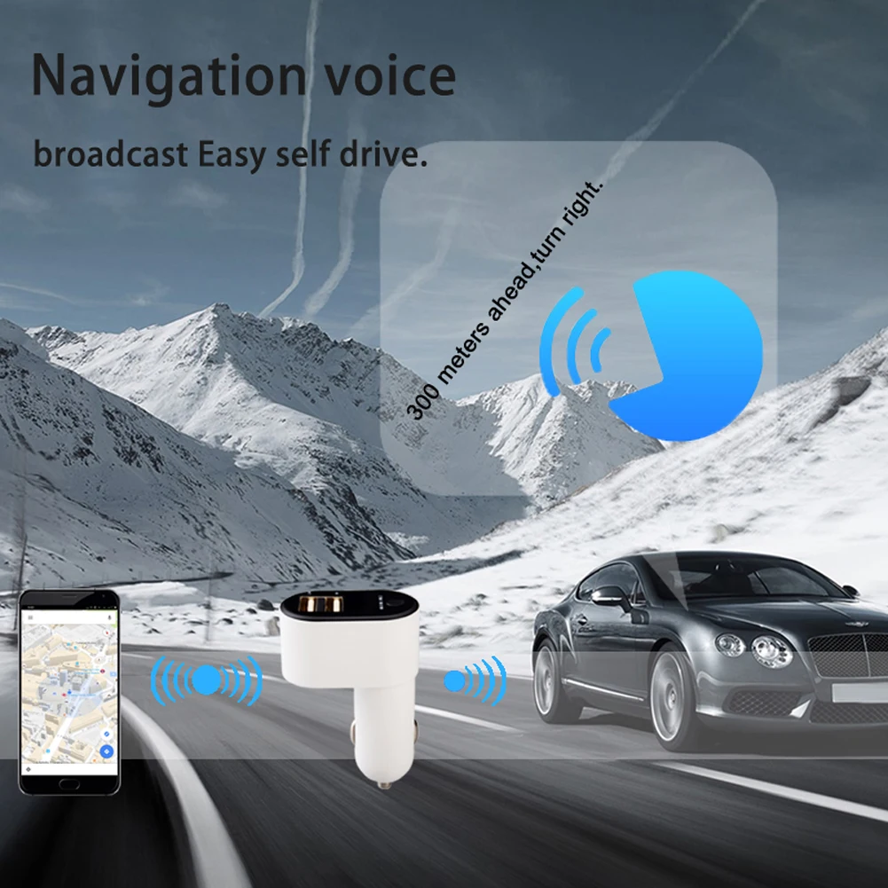 Умный автомобильный Bluetooth Mp3 аудио плеер V4.2+ EDR Bluetooth fm-передатчик Поддержка Handsfree Dual USB зарядное устройство Автомобильный Стайлинг