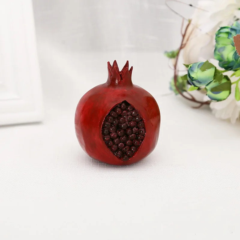 

Resin Traditional Chinese Cute Furit Hollow Pomegranate Room Desk Home Decoration Accessories Modern Adornos Para Casa