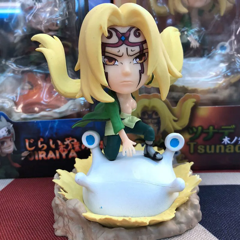 Экшн фигурки из аниме Наруто игрушки Jiraiya Tsunade Orochimaru 10 см модели искусственных