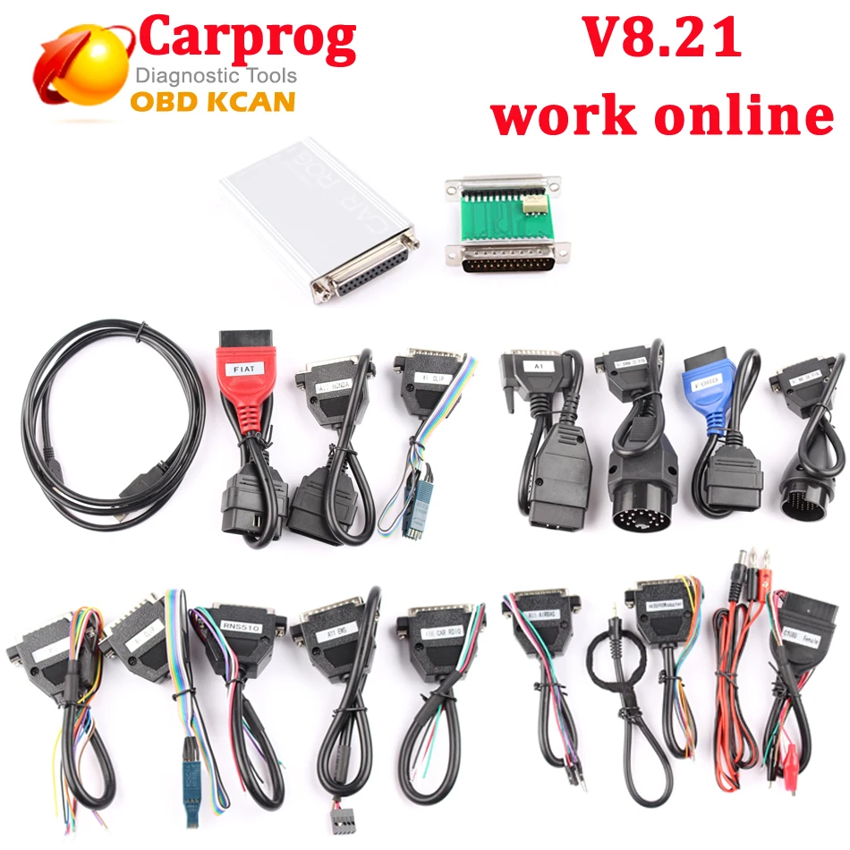 

2019 best Carprog Full Set V8.21 Firmware Perfect Online Version Including Much More Authorization than carprog v9.31 DHL Free