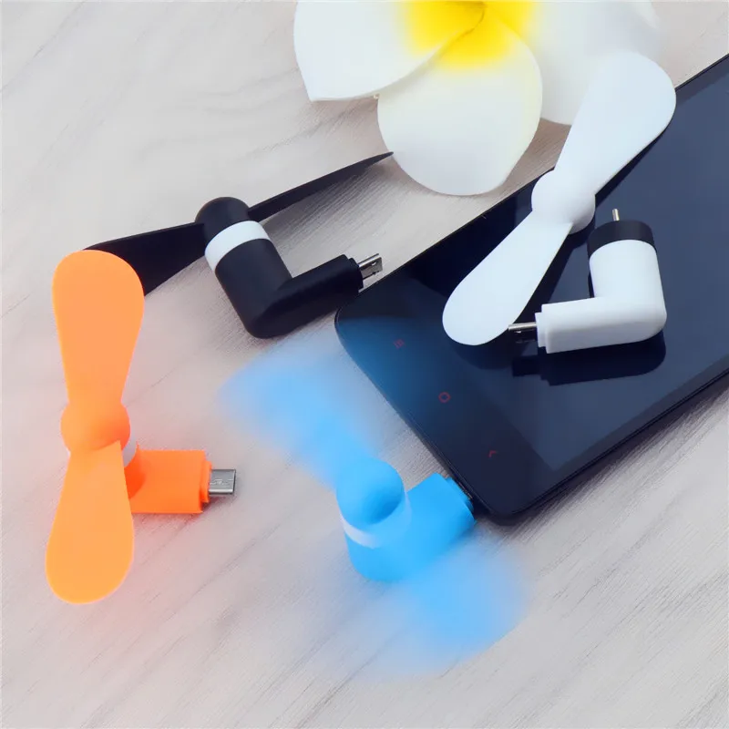 Micro USB Fan Flexible Mini Fan Cooler Ponsel Kipas Tangan untuk Samsung Xiaomi Android Ponsel Fan untuk iPhone 5 6 6S 7 Plus 8 X XR