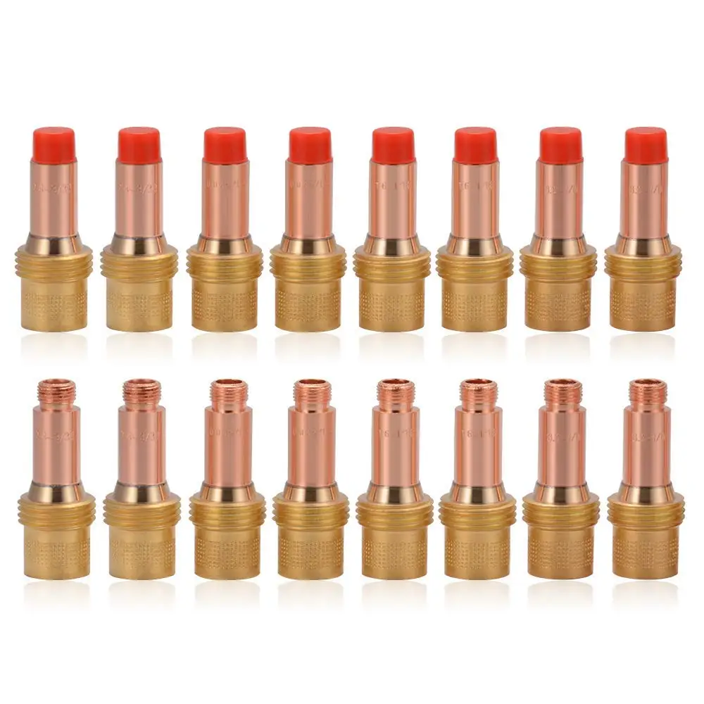 ALLSOME 51pcs Tig Gas Lens Collet Body Alumina Nozzle Ceramic Cup Gasket Consumables Kit for WP 17 18 26 Tig Welding Torch