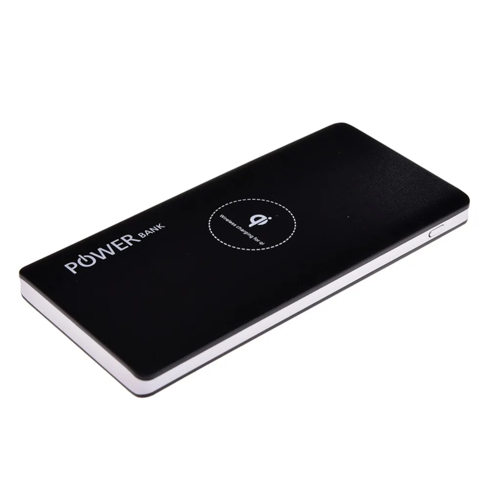 

BTDCT QI Wireless Charger 5W Pad Power Bank Built-in Wireless Charging Universal 5V 2A 2 USB Ports 8000mah Power Bank