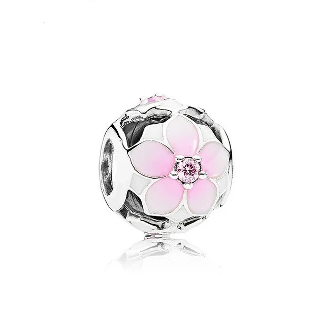 5PCS-New-Silver-Plated-Bead-Charm-European-Pink-Enamel-Flower-Pendant-Crystal-Bead-Fit-Women-Pandora.jpg_640x640