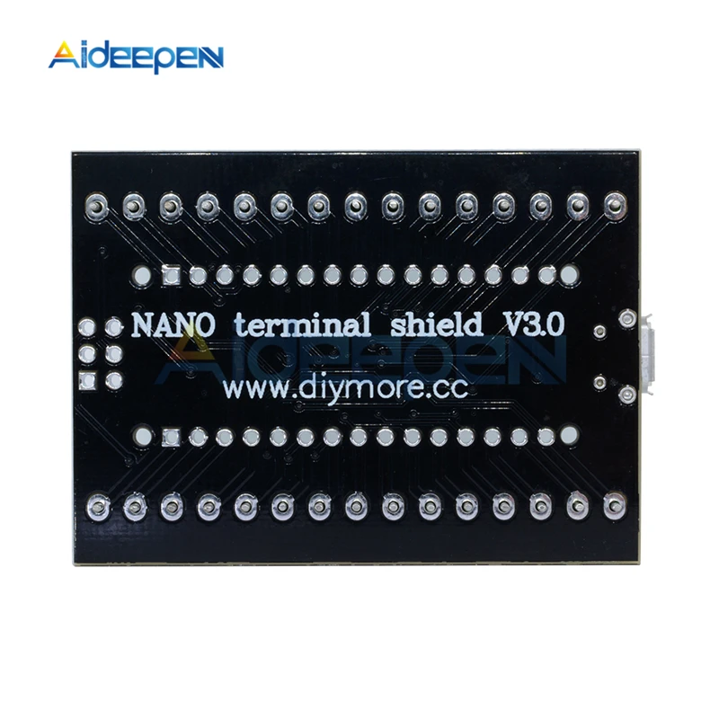 ATMEGA328P CH340 Nano V3.0 3,0 терминал щит адаптер плата расширения микроконтроллер 2 в 1 Micro USB модуль для Arduino