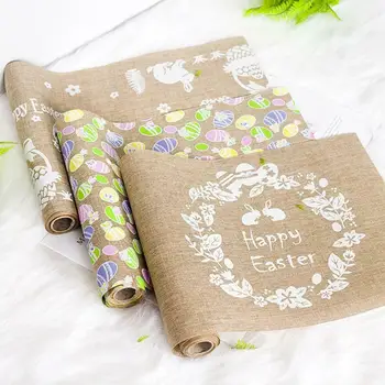 

Cotton Linen Table Decor Print Big size 270cm*28cm Table Runner Flower Motif Tablecloth Cover Table Flag Party Home Table Decor