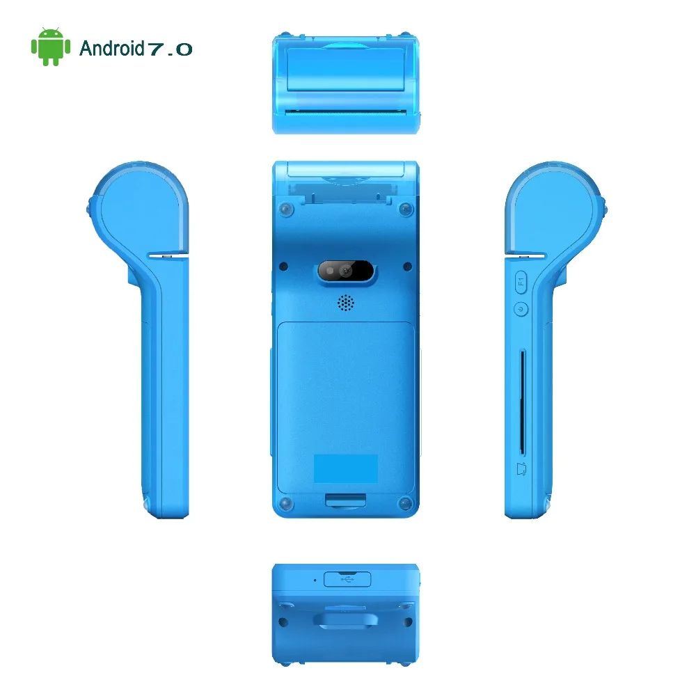 High Quality Mobile Wireless Android 7.0 POS Terminal Bank Payment System Credit Card Swipe Machine with 4G WIFI Bluetooth
