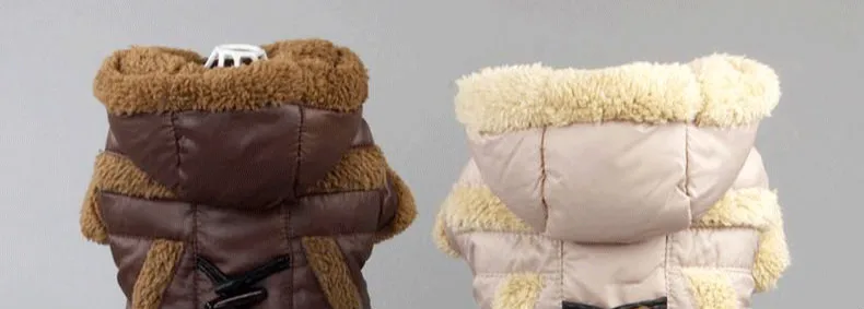 Лидер продаж зимняя одежда кнопки толстые теплые Pet Одежда с принтом в виде собак