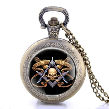 

Vintage Bronze Fob Watch Steampunk Pocket Watch With Chain Necklace Pendant For Men And Women