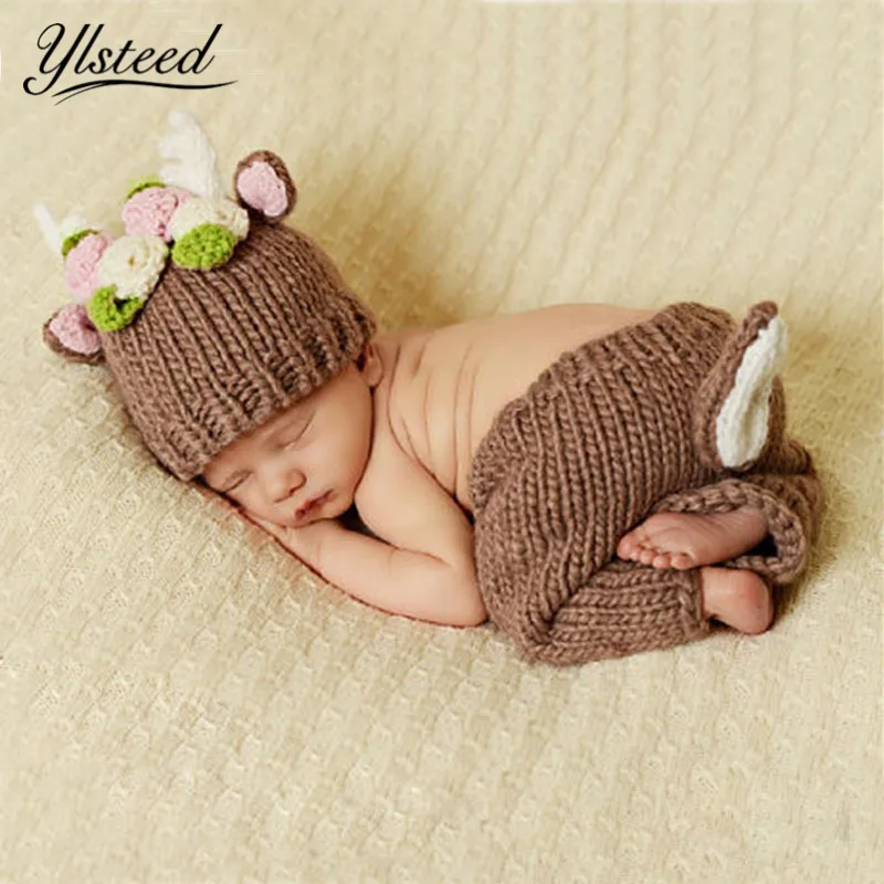 crochet baby deer outfit