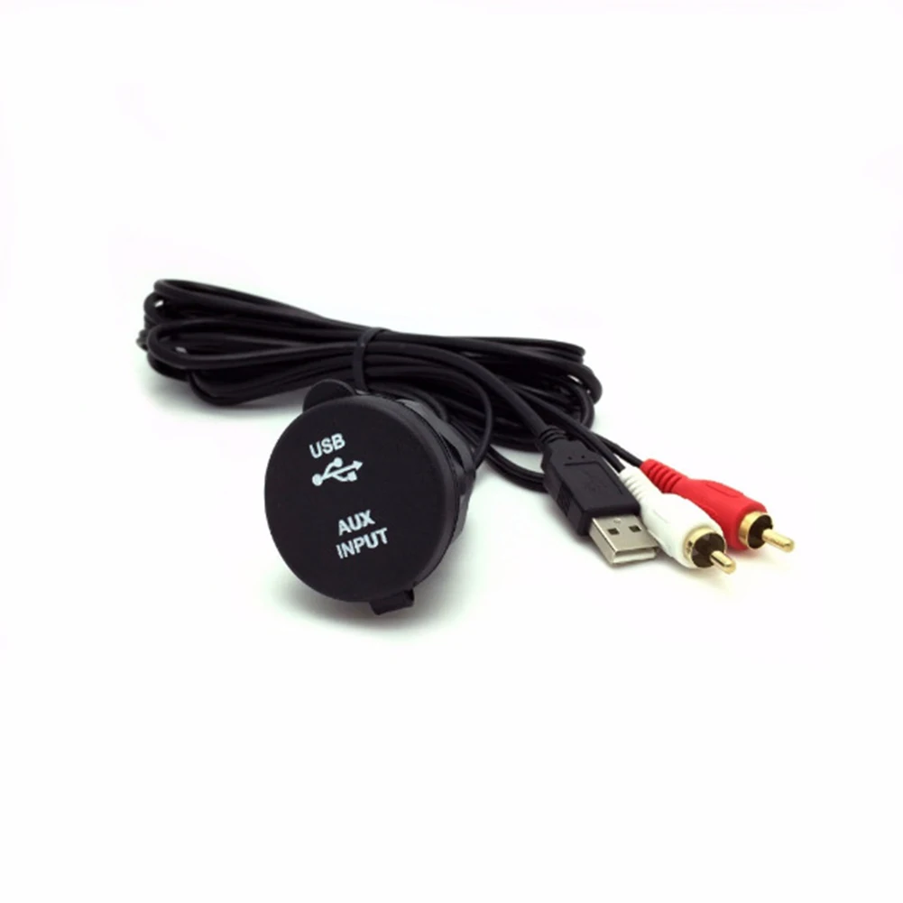 USB AUX RCA для автомобиля, лодки, мотоцикла, приборная панель, флеш водонепроницаемый кабель-удлинитель, USB кабель-удлинитель, автомобильные аксессуары