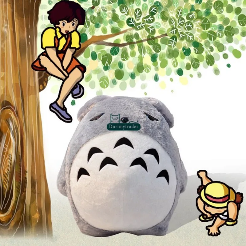 Dorimytrader 110cm Big Anime Soft Plush Totoro Toy 43'' Giant Stuffed Cartoon Totoro Doll Kids Pillow Kids and Adults Present DY61466(6)