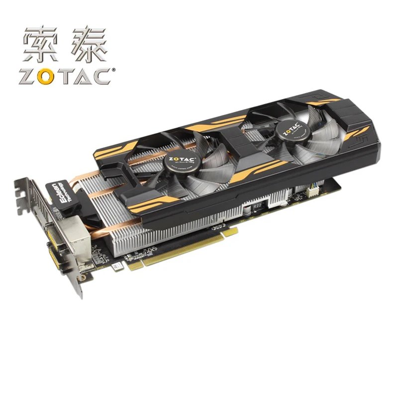 Оригинальные графические карты ZOTAC GeForce GTX 760 2GD5 для NVIDIA GTX760 HA 2 Гб видеокарта 256bit HDMI