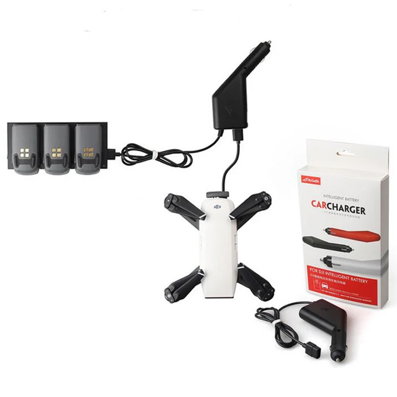 Specialized Intelligent Battery Car Charger with USB Port for DJI Spark RC Drone Chargers Acessories | Электроника