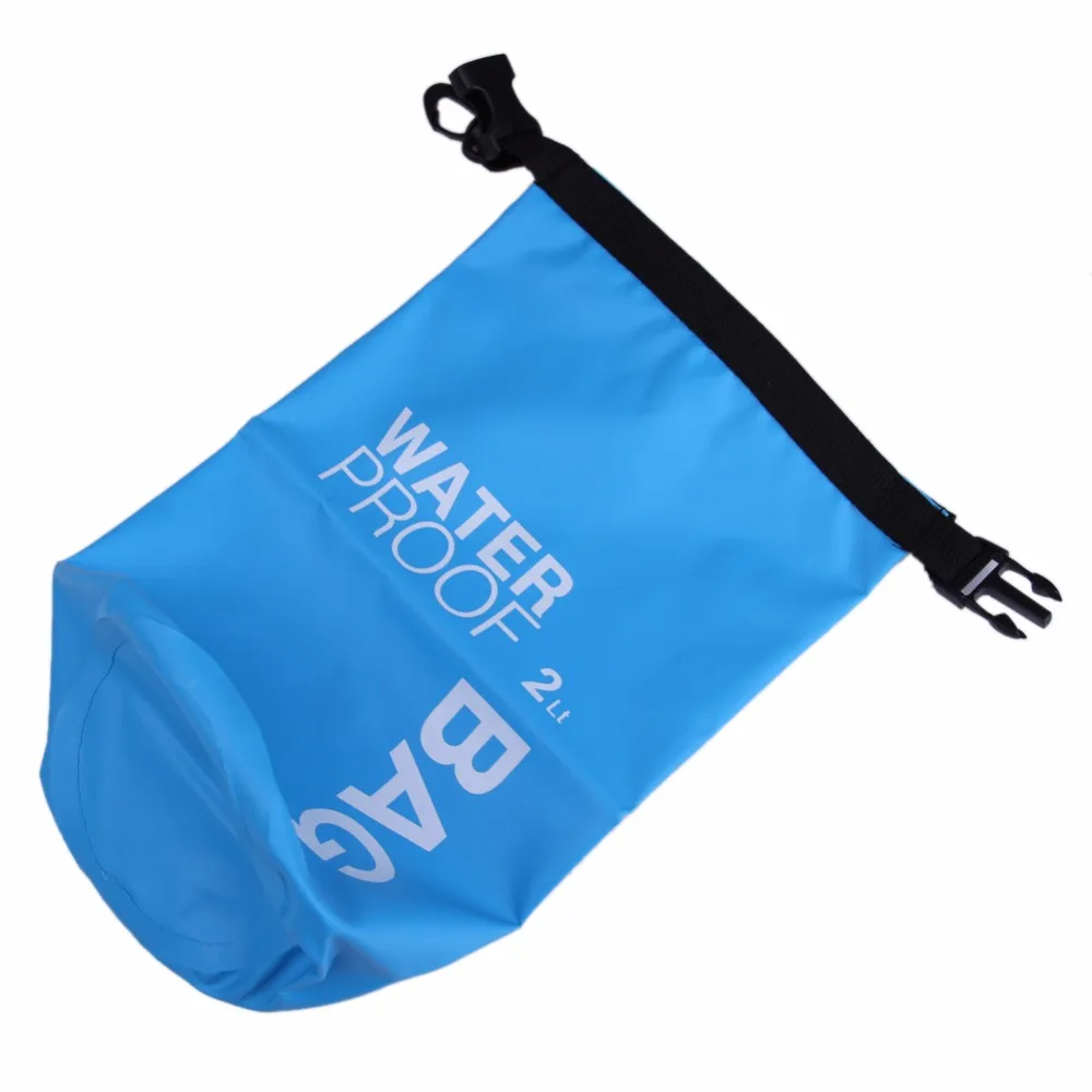 Bolsa seca impermeable 2L para nadar deportes al aire libre bolsa Cámara teléfono soporte río Trekking kayak agua deportes ropa bolsa de almacenamiento Bolsa seca impermeable 2L para nadar deportes al aire libre bolsa Cámara teléfono soporte río Trekking kayak agua deportes ropa bolsa de almacenamiento