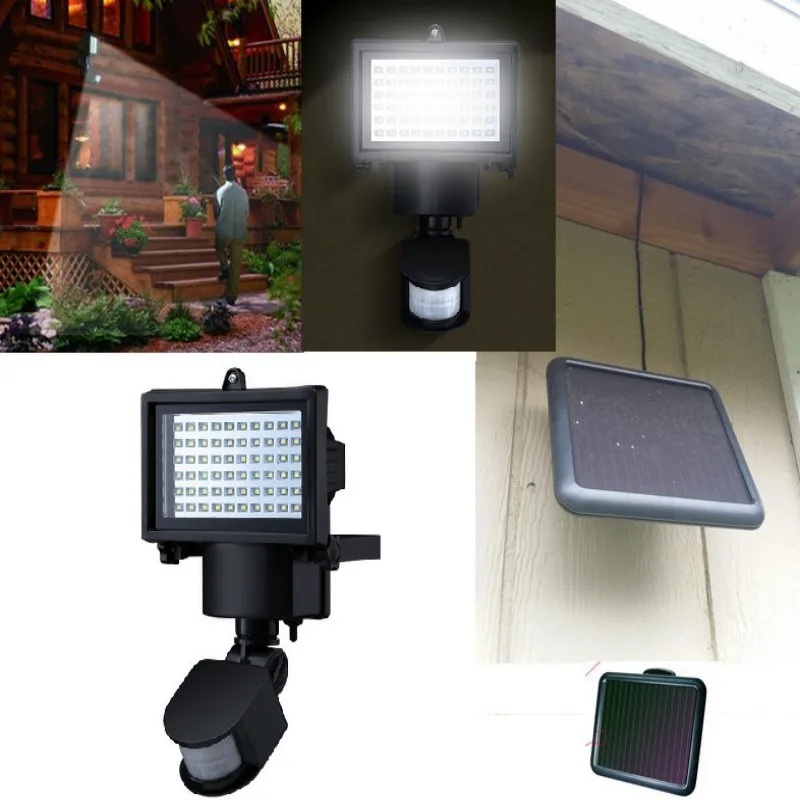 

Waterproof LED Solar Light 60 LEDs PIR Motion Detector Door Wall Light Outdoor Wall Lamp Security Lighting Solar Lamp