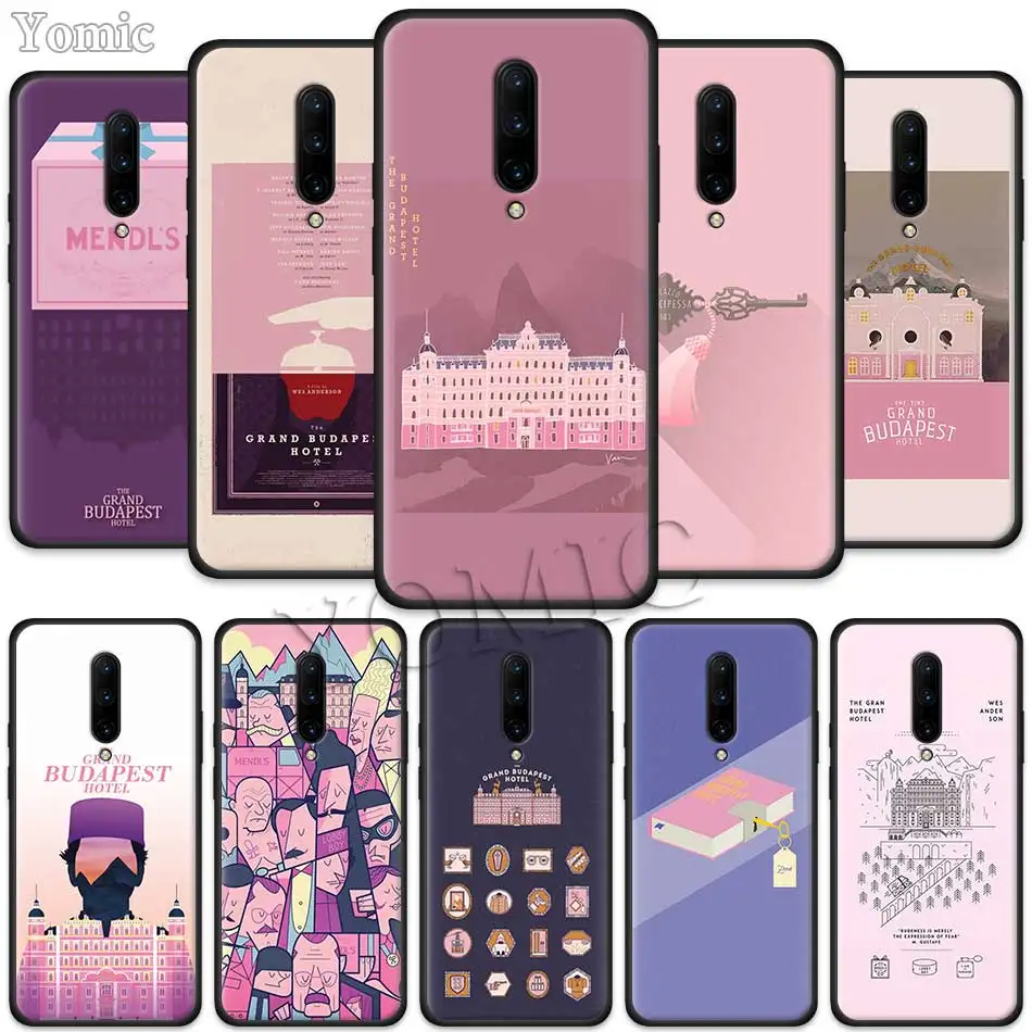 Wes Grand Budapest Hotel Black Soft Case for font b Oneplus b font font b 7