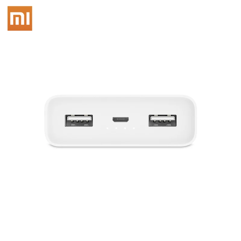 Xiaomi power Bank 2C 20000 мАч, портативное зарядное устройство, поддержка QC3.0, двойной USB внешний аккумулятор, быстрая зарядка для мобильных телефонов