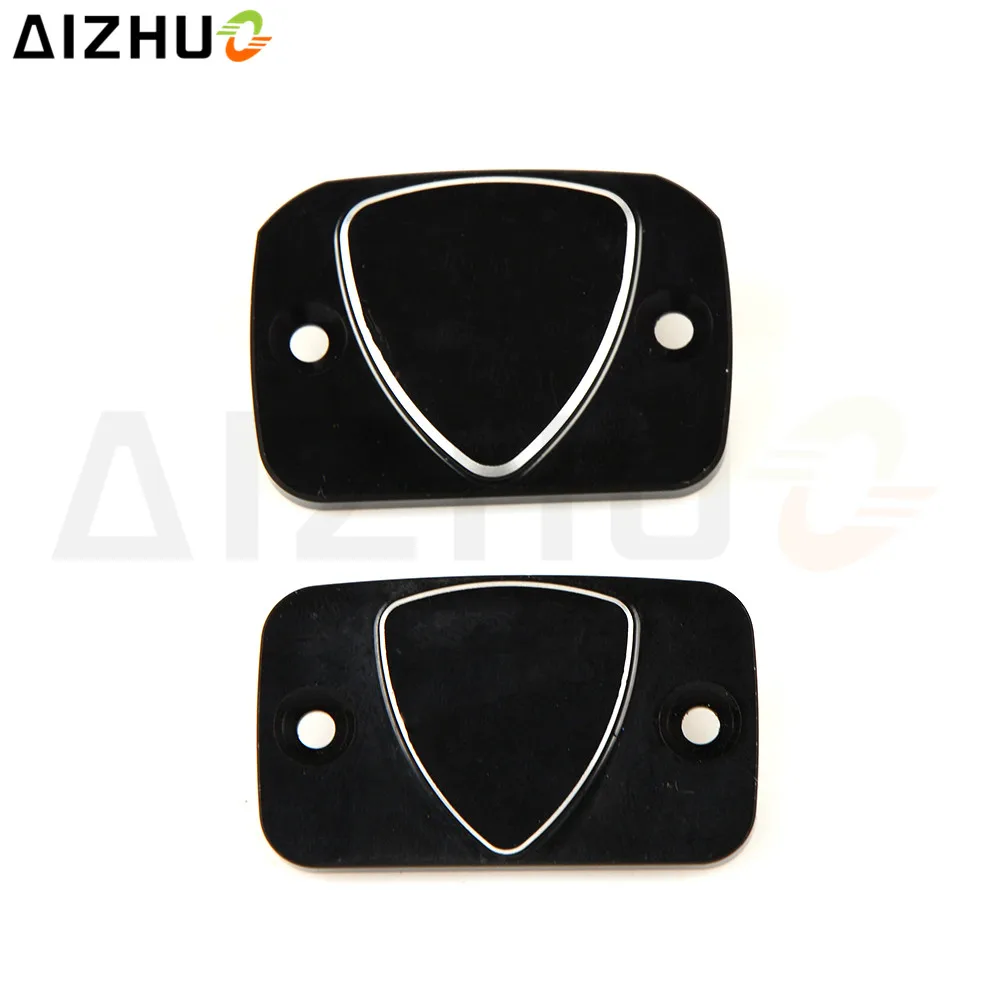 For Ducati Monster 695 696 795 796 Motorcycle Front Brake Cylinder Fluid Reservoir Cover Cap Motorbike CNC Aluminum Parts