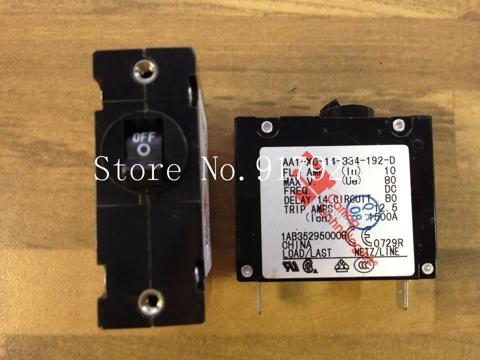 

[ZOB] The Jialing AA1-X0-14-334-192-D circuit breaker 1P10A 80VDC genuine new equipment --12pcs/lot