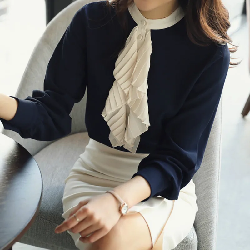 2018 Fashion Summer Tops Long Sleeve Striped Shirts Button