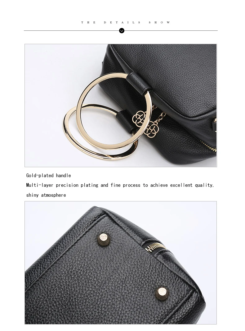 HONGU Luxury Cow Leather Handbags Women Bags Brands Ring Evening Purses Lady Mini Crossbody Shoulder Bags Female Messenger Totes     H5140080992 (12)