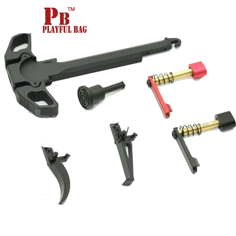

Outdoor sports tactics upgrading M4A1 jinming8 pull handle trigger card shoots 556 sports kit box case accessories gel ball gun