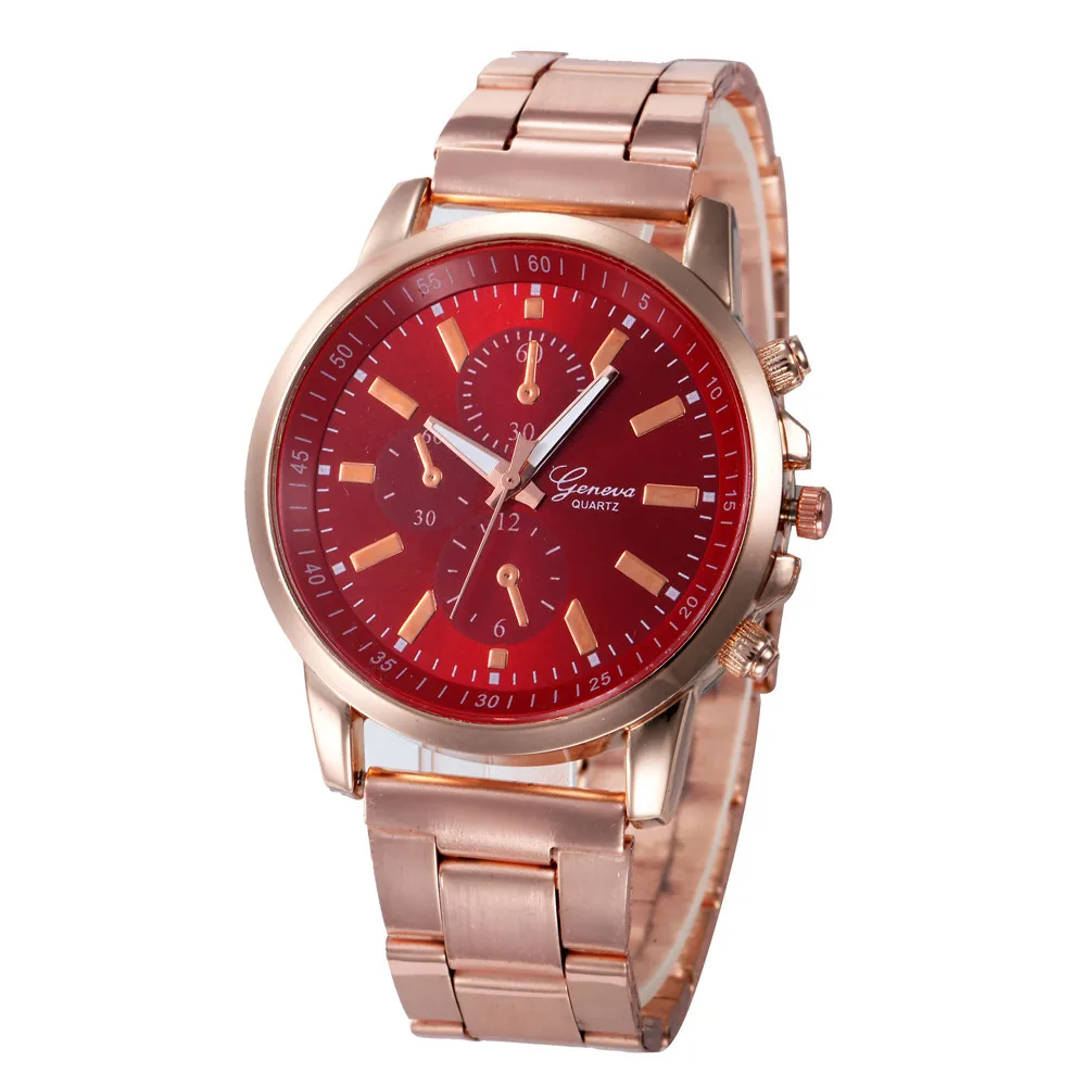Дропшиппинг женские Стразы Часы Модные повседневные женские серебряные и розовые золотые сетчатые наручные часы подарок часы Relogio Feminino HK& 50 - Цвет: Red