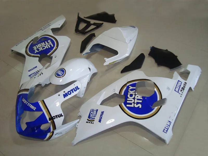 Набор обтекателей для мотоциклов SUZUKI GSXR600 750 K4 04 05 GSXR 600 GSXR750 2004 2005 ABS белый синий