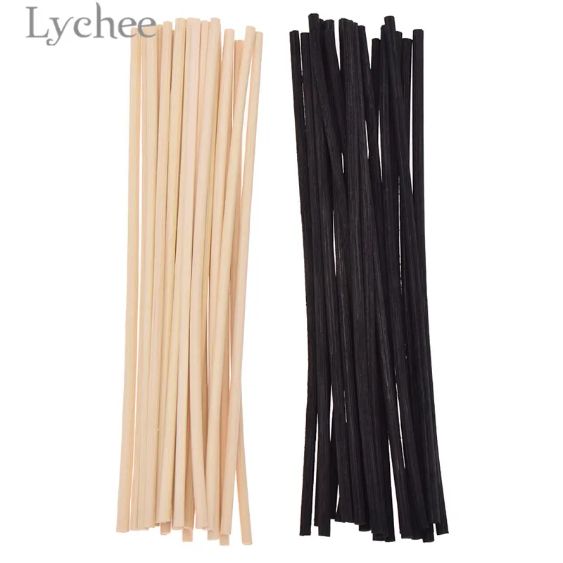 

Lychee 20pcs 4mmx20cm Extra thick Rattan Reed Oil Diffuser Replacement Stick Incense Home Living Room Aromatic Incense