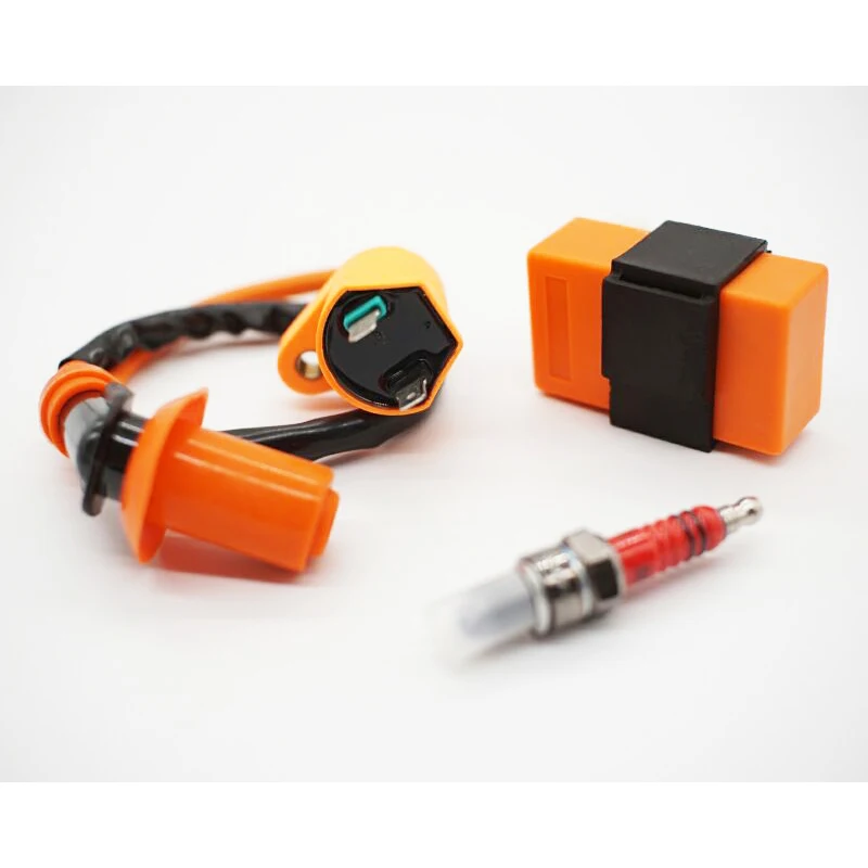 Motorcycle Ignition Set for GY6 50CC 125CC 150CC ATV Motorbike Racing Coil Moto Spark Plug Motor Scooter CDI Box Free Shipping | Автомобили