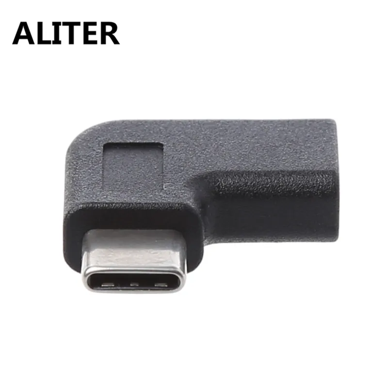 ALITER 90 градусов под прямым углом USB 3,1 type C папа-мама USB-C адаптер конвертер