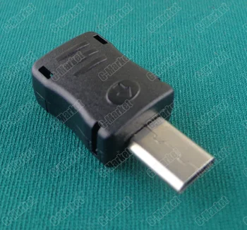 

100pcs Micro USB T Port Male 5 Pin Plug Socket Connector Plastic Cover For DIY UY Micro Male USB Long plug 8mm