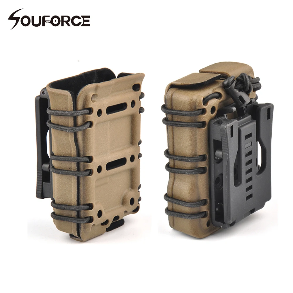 1 piece Black Color 5.56mm Tactical MAG Pouch Airsoft Molle Pouch PVC