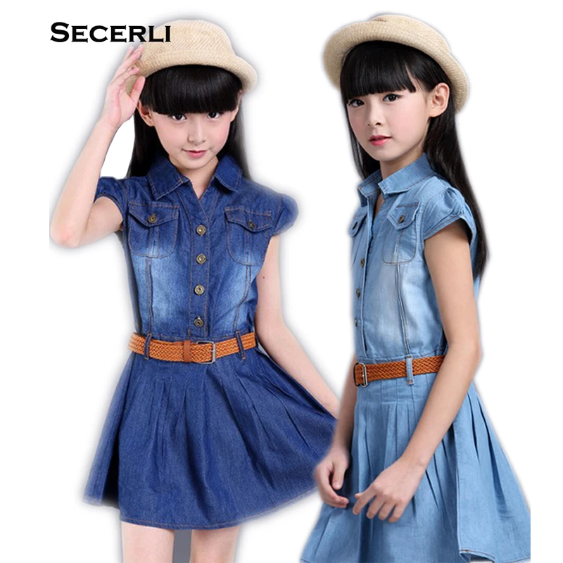 denim frock for girls