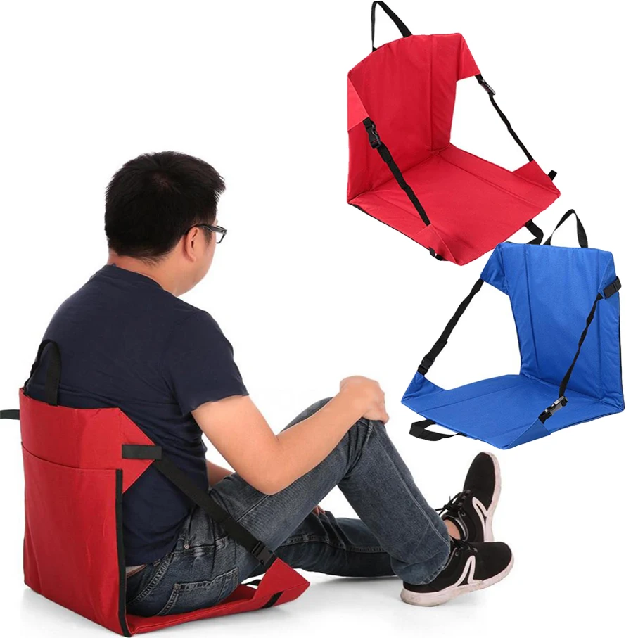 Clip-On Portable Folding Camping Outdoor Beach Side Hiking Stool Tool