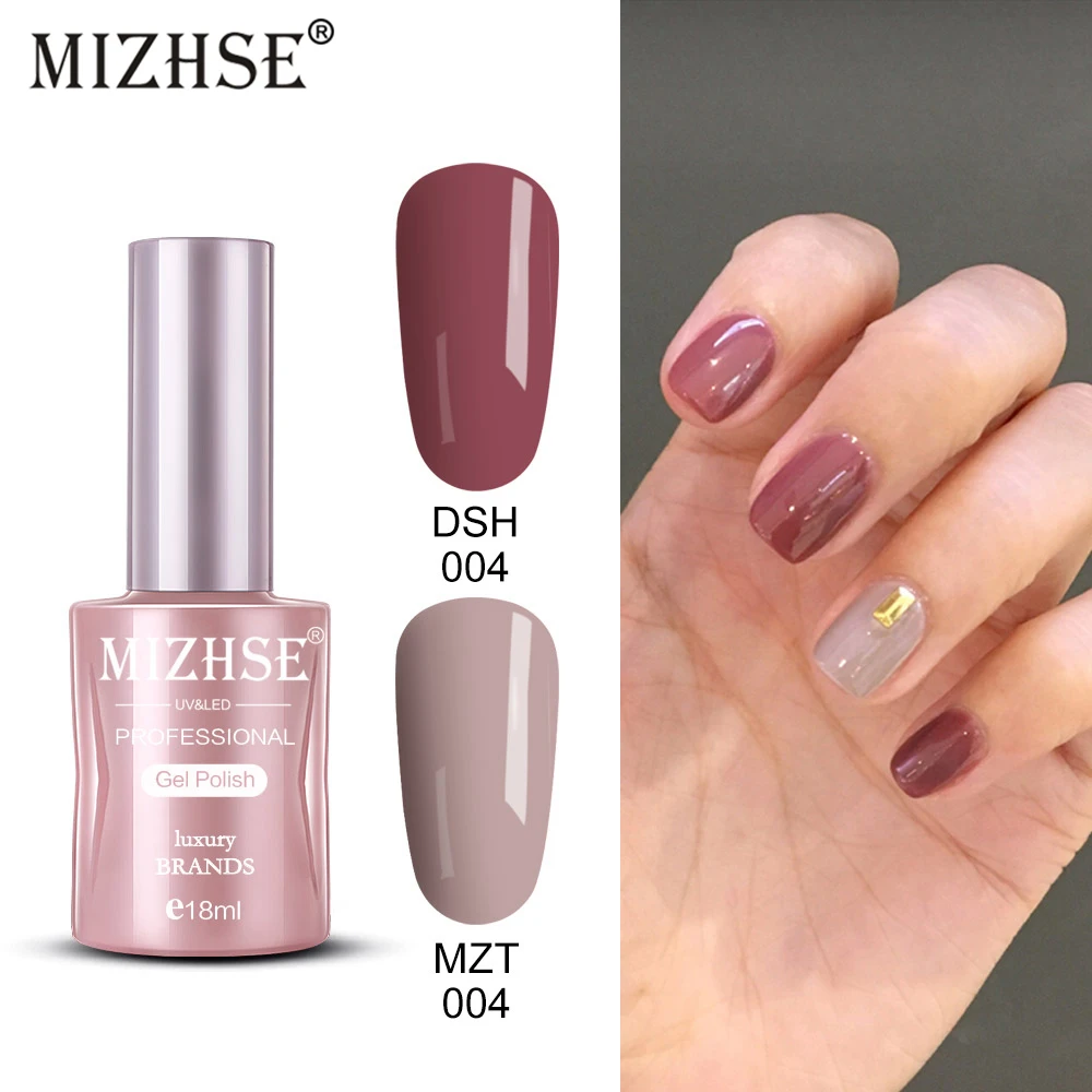 

MIZHSE 18ml Gel Varnish Nail Polish All For Manicure kit Gel Soak-off White Top Coat UV Gel Varnishes Hybrid Nail Polish Set