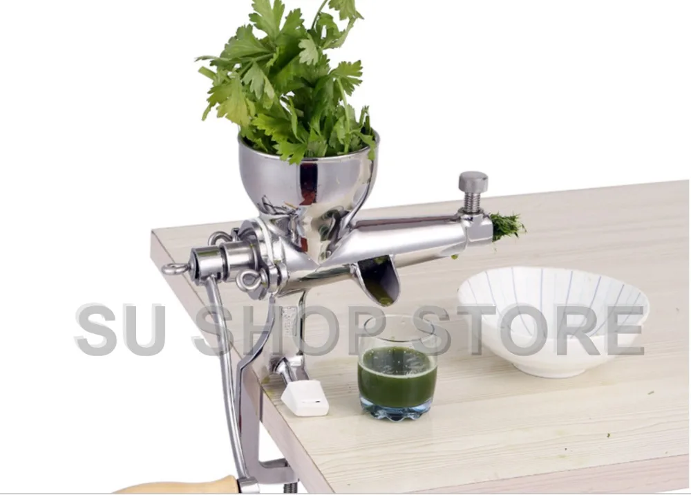Hand Stainless Steel wheatgrass juicer manual Auger Slow squeezer Fruit Wheat Grass Vegetable orange juice press extractor Hand Stainless Steel wheatgrass juicer manual Auger Slow squeezer Fruit Wheat Grass Vegetable orange juice press extractor