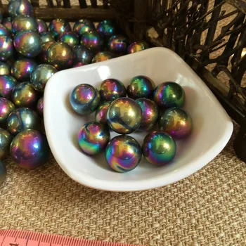 

natural crystal ball reiki healing rainbow aura quartz sphere of titanium home decoration for gift sale 10pcs