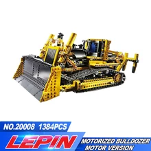 NOVA LEPIN 20008 série technic 1384 pcs o bulldozer Modelo de blocos de Construção Tijolos Compatíveis kits 8275 menino presentes brithday