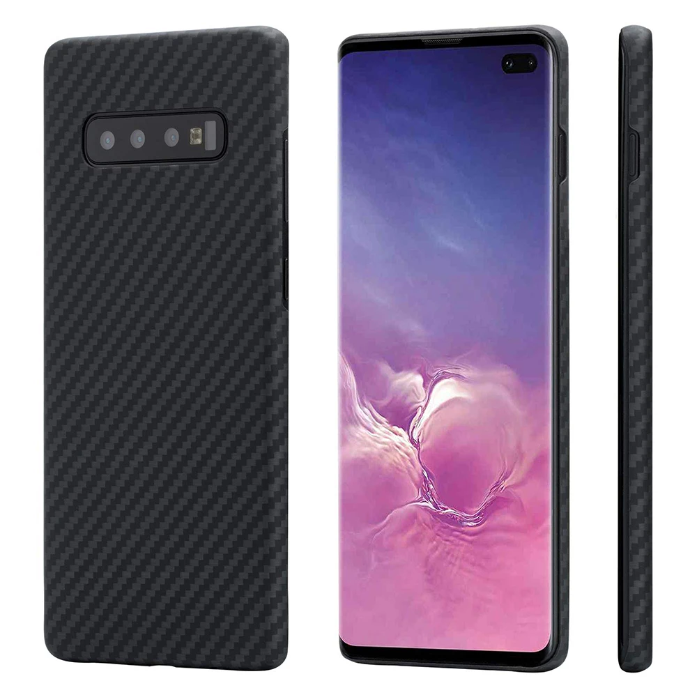 Чехол из настоящего арамидного волокна для Samsung Galaxy S10 Plus чехол с полной защитой