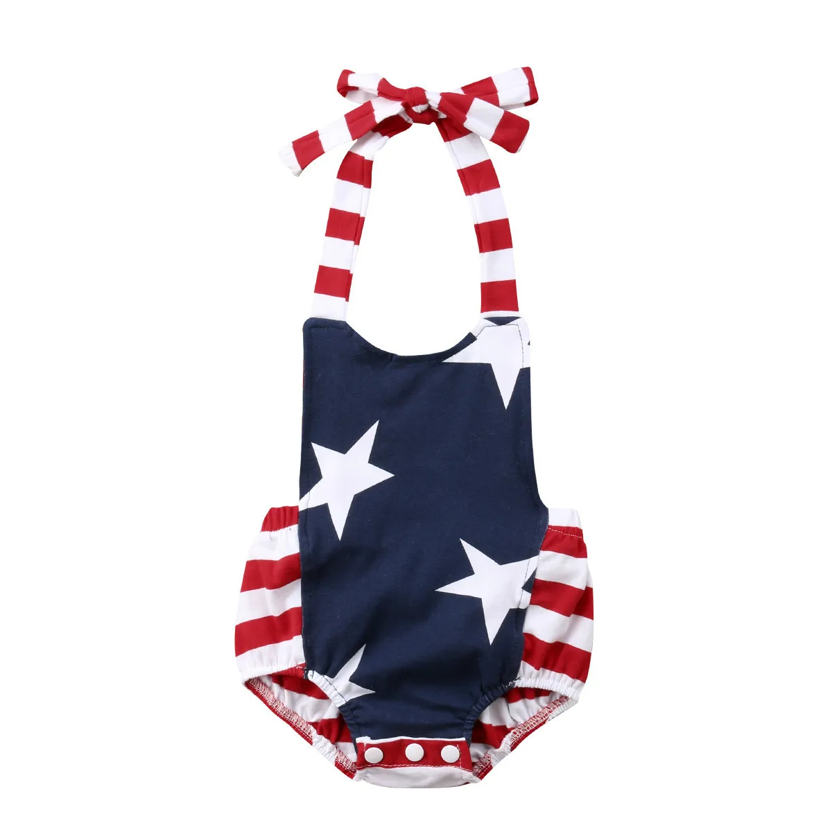 

New Fouth of July Baby Boy Girl Newborn Toddler Infant Romper Outfits Jumpsuit Stars Striped Flag Clothes Sunsuit