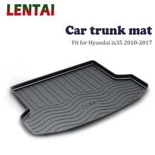 EALEN 1PC Car rear trunk Cargo mat For Hyundai ix35 2010 2011 2012 2013 2014 2015 2016 2017 Car Boot Liner Tray Anti-slip mat mat rear trunk lid cover trim for hyundai elantra 2007 2010 сед polyurethane