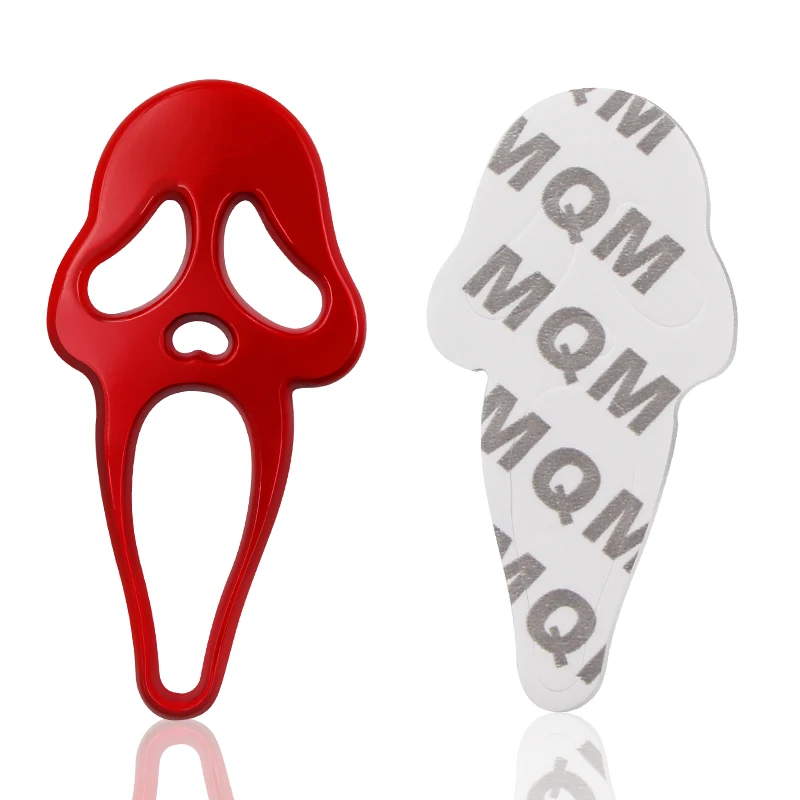 NEW-Silver-Car-Auto-Logo-stickers-3D-Metal-Emblem-Badge-Decals-Ghost-Skeleton-Skull-Bone-Car