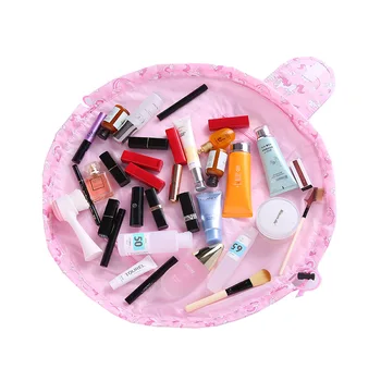 

Animal Flamingo Cosmetic Bag Professional Drawstring Makeup Case Women Travel Make Up Organizer Storage Pouch Toiletry Wash Kit